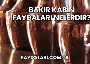 Bakır Kabın Faydaları Nelerdir?