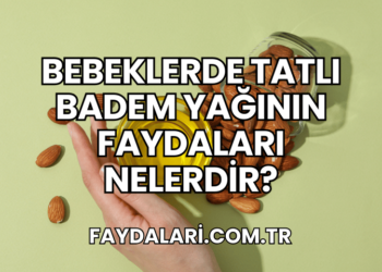 Bebeklerde Tatlı Badem Yağının Faydaları Nelerdir?