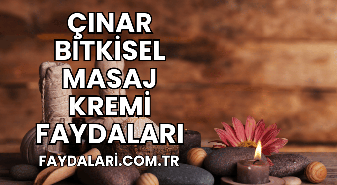 Çınar Bitkisel Masaj Kremi Faydaları