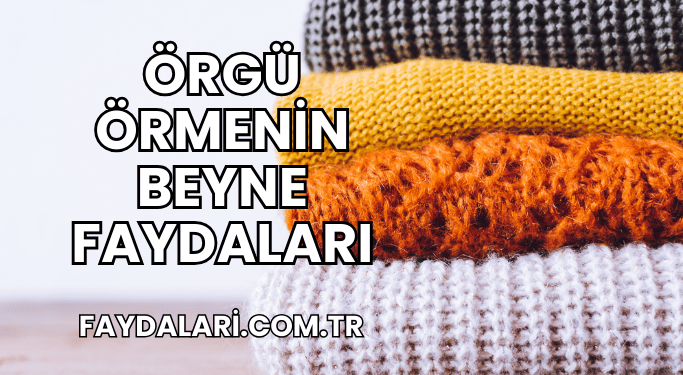 Örgü Örmenin Beyne Faydaları