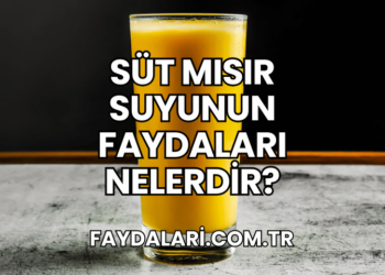 Süt Mısır Suyunun Faydaları Nelerdir?