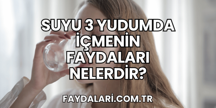 Suyu 3 Yudumda İçmenin Faydaları Nelerdir?