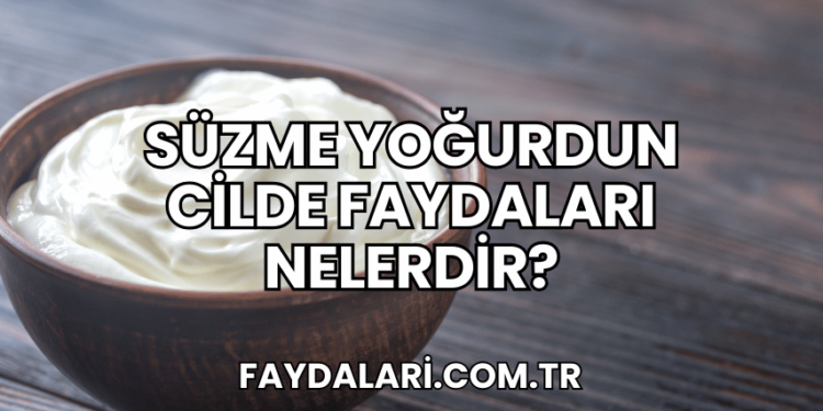 Süzme Yoğurdun Cilde Faydaları Nelerdir