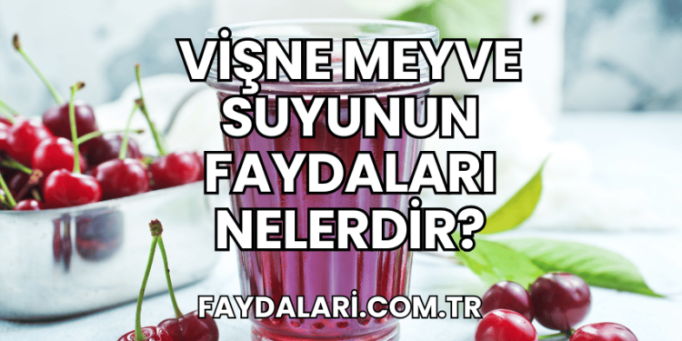 Vişne Meyve Suyunun Faydaları Nelerdir?