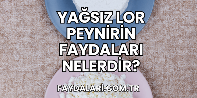 Yağsız Lor Peynirin Faydaları Nelerdir?