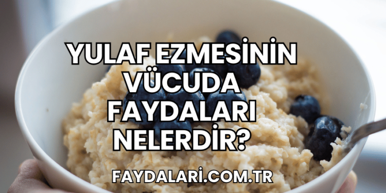 Yulaf Ezmesinin Vücuda Faydaları Nelerdir?