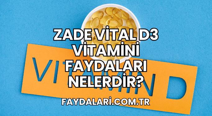 Zade Vital D3 Vitamini Faydaları Nelerdir?