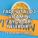 Zade Vital D3 Vitamini Faydaları Nelerdir?