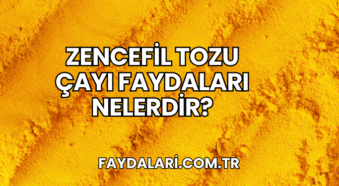 Zencefil Tozu Çayı Faydaları Nelerdir?