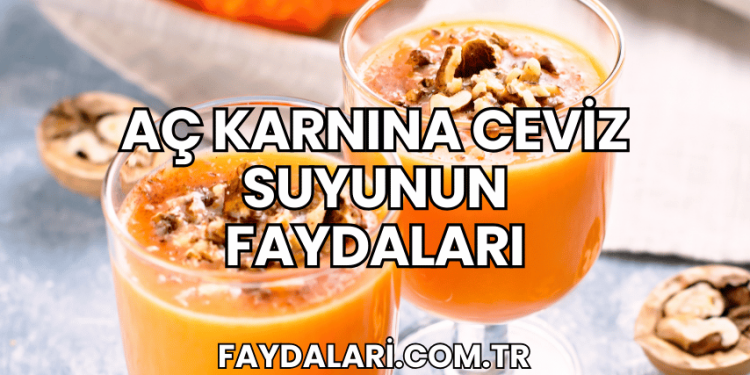 Aç Karnına Ceviz Suyunun Faydaları