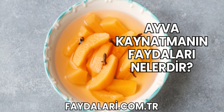 Ayva Kaynatmanın Faydaları Nelerdir?