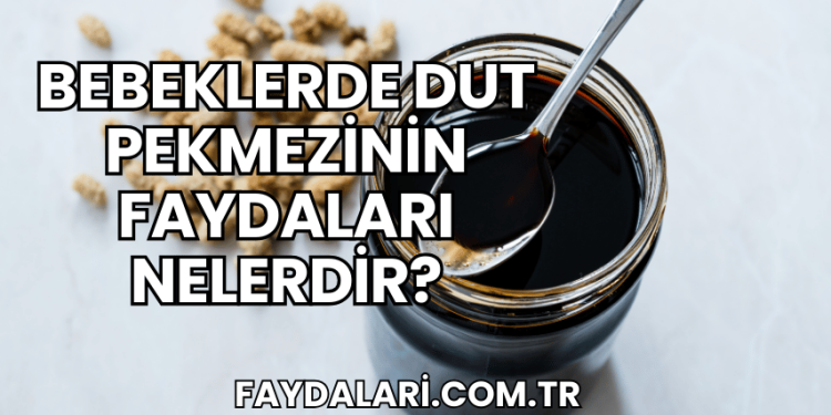 Bebeklerde Dut Pekmezinin Faydaları Nelerdir?