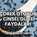 Çörek Otunun Cinsel Güce Faydaları