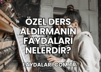 Özel Ders Aldırmanın Faydaları Nelerdir?