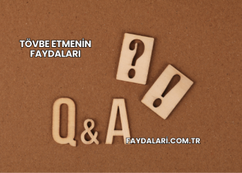 Tövbe Etmenin Faydaları