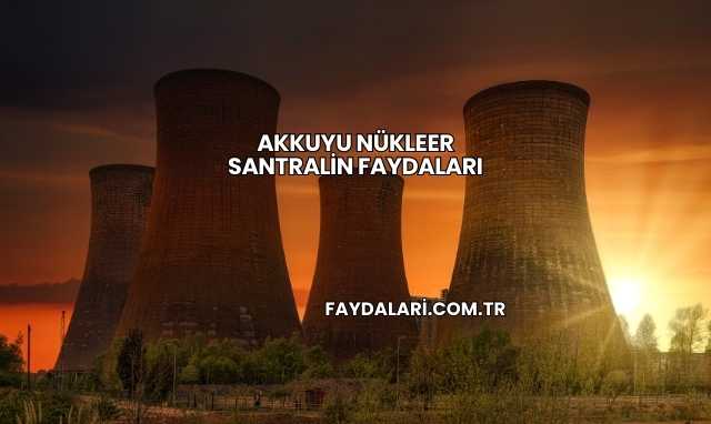 Akkuyu Nükleer Santralin Faydaları