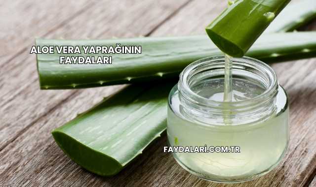 Aloe Vera Yaprağının Faydaları