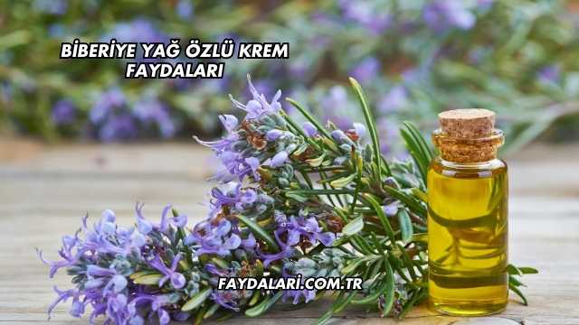 Biberiye Yağ Özlü Krem Faydaları