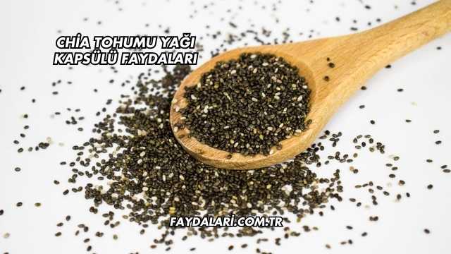 Chia Tohumu Yağı Kapsülü Faydaları