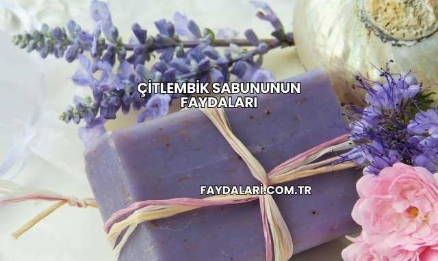 Çitlembik Sabununun Faydaları