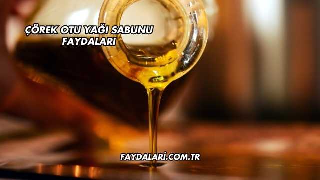 Çörek Otu Yağı Sabunu Faydaları