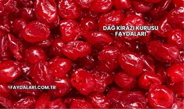 Dağ Kirazı Kurusu Faydaları