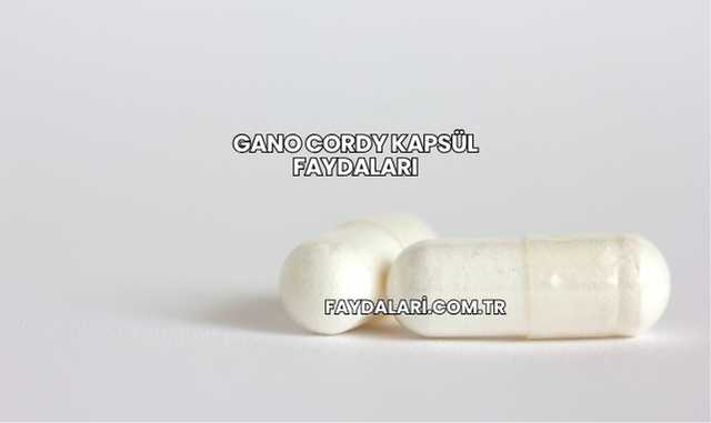 Gano Cordy Kapsül Faydaları