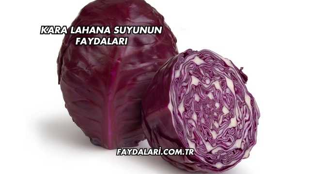 Kara Lahana Suyunun Faydaları