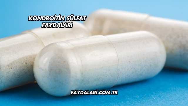 Kondroitin Sülfat Faydaları