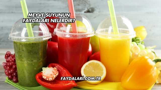 Meyve Suyunun Faydaları Nelerdir?