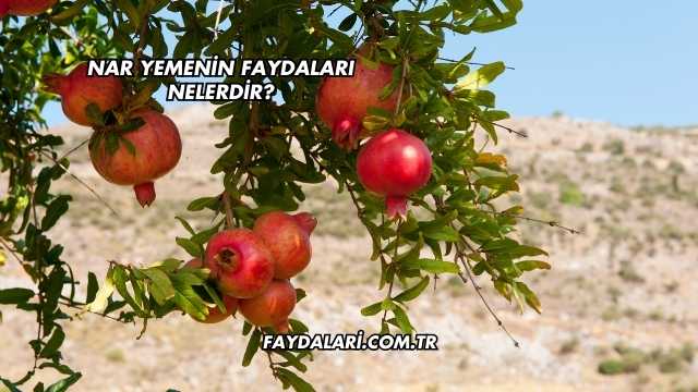 Nar Yemenin Faydaları Nelerdir?