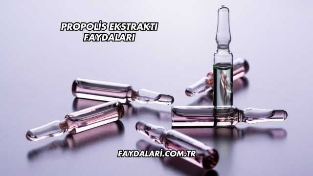 Propolis Ekstraktı Faydaları