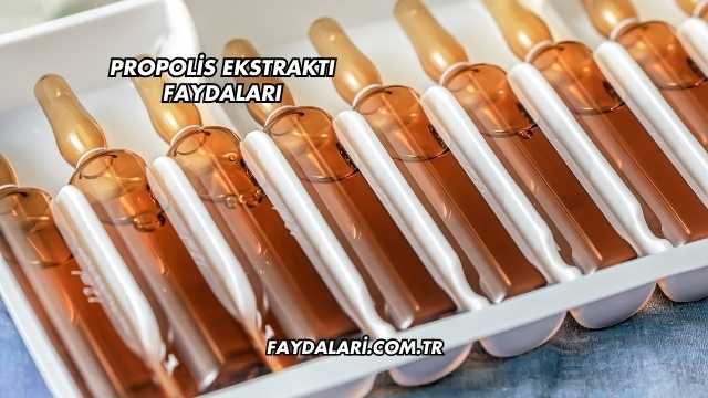 Propolis Ekstraktı Faydaları