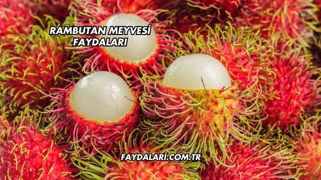 Rambutan Meyvesi Faydaları