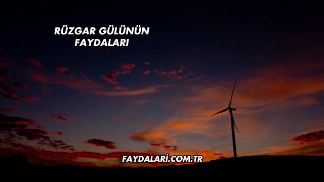 Rüzgar Gülünün Faydaları