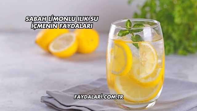 Sabah Limonlu Ilık Su İçmenin Faydaları