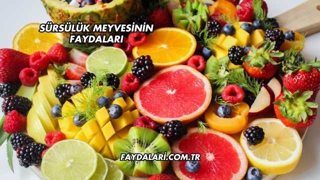 Sürsülük Meyvesinin Faydaları