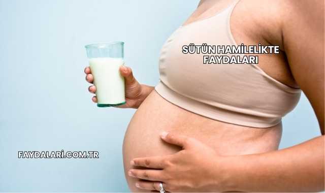 Sütün Hamilelikte Faydaları