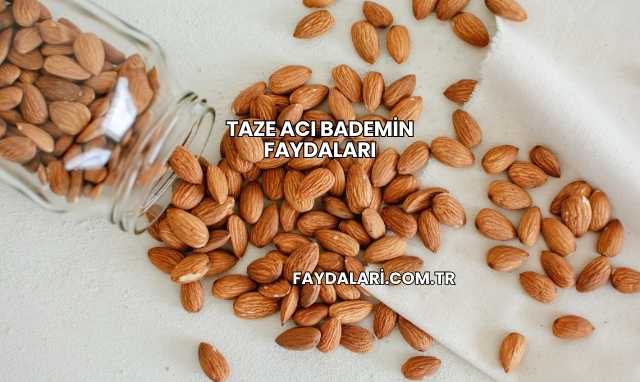 Taze Acı Bademin Faydaları