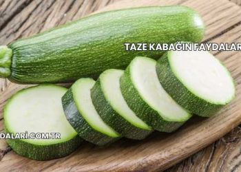 Taze Kabağın Faydaları