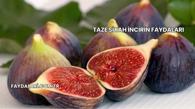 Taze Siyah İncirin Faydaları