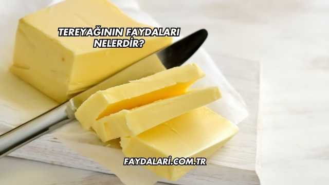 Tereyağının Faydaları Nelerdir?