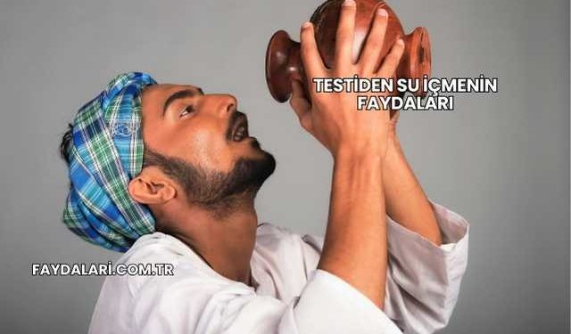 Testiden Su İçmenin Faydaları