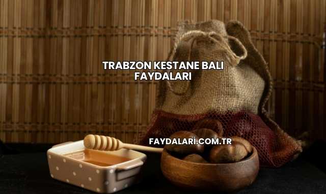 Trabzon Kestane Balı Faydaları