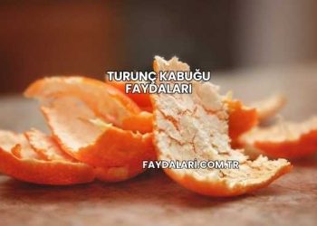 Turunç Kabuğu Faydaları