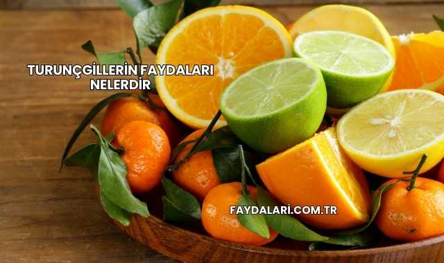 Turunçgillerin Faydaları Nelerdir