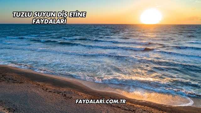 Tuzlu Suyun Diş Etine Faydaları