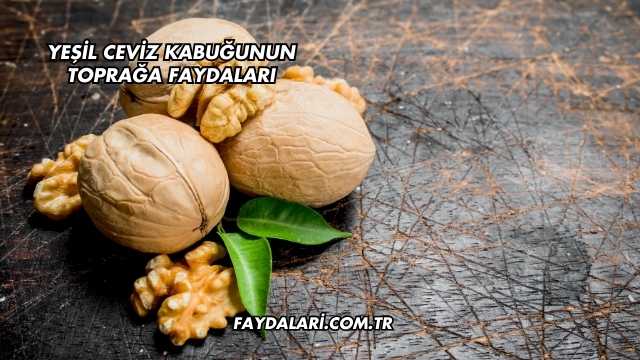 Yeşil Ceviz Kabuğunun Toprağa Faydaları