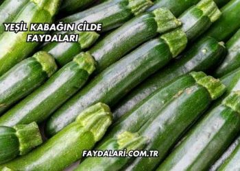 Yeşil Kabağın Cilde Faydaları