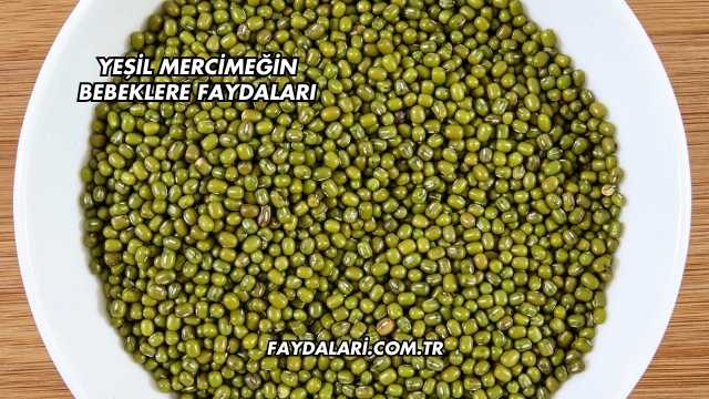 Yeşil Mercimeğin Bebeklere Faydaları